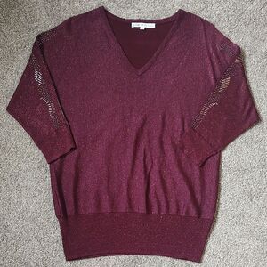 Cleo Size Medium‎ Petite Women's Cold Shoulder Top